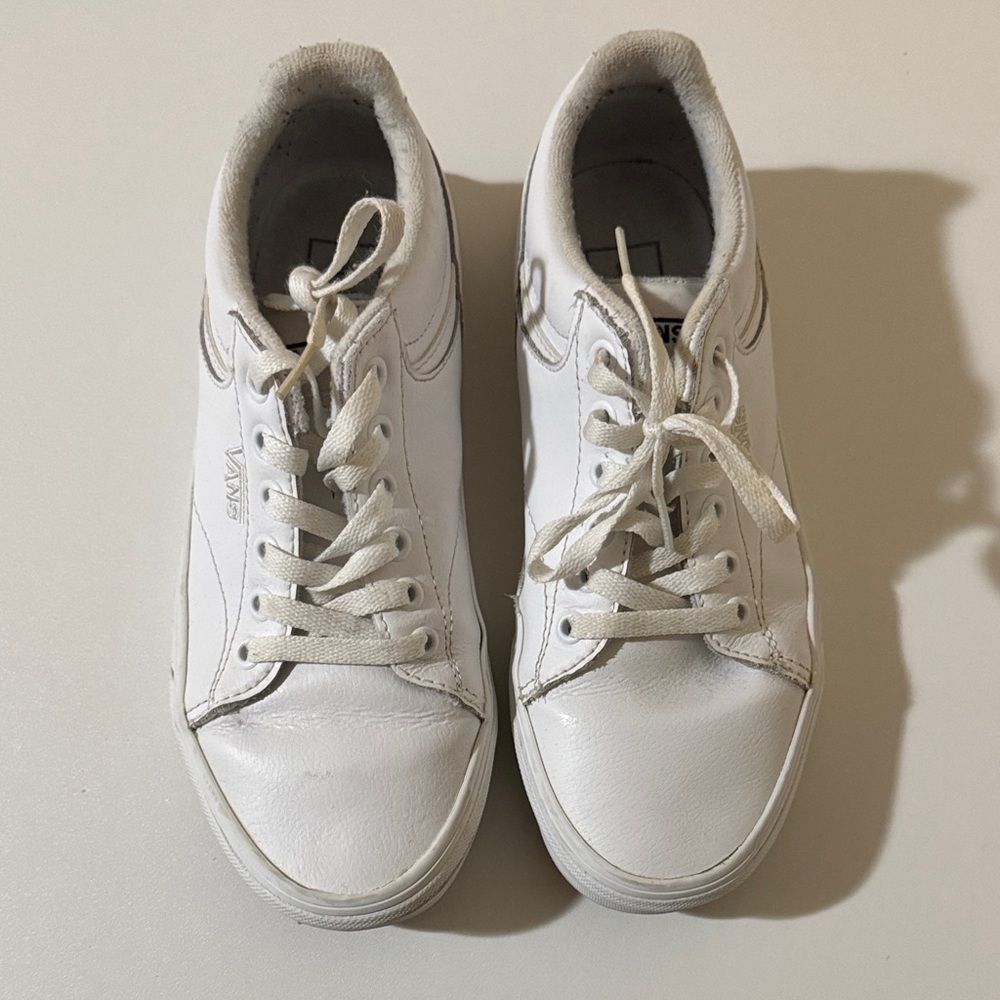 Vans Classic White Lace-Up Sneakers